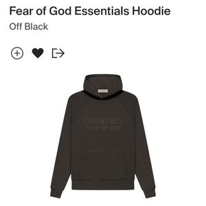 Essentials Fear of God Hoodie FW22 Off-Black